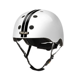 Melon Helmets Straight Black White Noir, Blanc