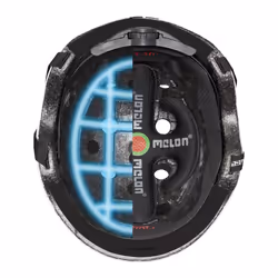 Melon Helmets Union Jack Summer Sky Bleu, Rouge, Blanc