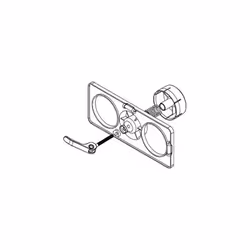 Dispositif d'aide au montage pour monter des combinaisons de boîtiers pour cloison de 68 mm avec une scie-trépan. Un produit ...