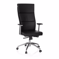 Siège de direction de luxe  - hjh OFFICE - MONZA 20 - Noir - cuir
