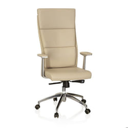 Siège de direction de luxe - hjh OFFICE - MONZA 20 - Beige - cuir