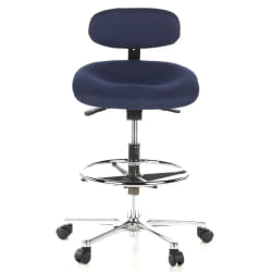 HJH OFFICE WORK MF Tabouret Technique Bleu