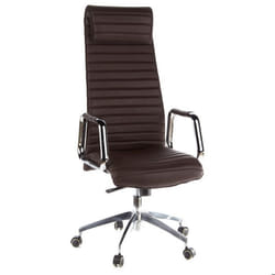 Siège de direction de luxe - hjh OFFICE - ASPERA 20 - Marron - cuir