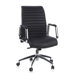 Siège de direction de qualité professionnelle - hjh OFFICE - ASPERA 10 - Noir - cuir