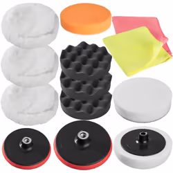 Description générale Éponges et disques de polissage Auto 13 pièces TECTAKE. Ce kit est conçu pour entretenir la carrosserie ...