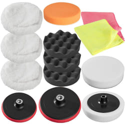 Set d'éponges de polissage et 3 disques Auto - 13 pcs
