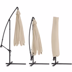 TecTake 400622 parasol de terrasse Beige - Vue supplémentaire 5
