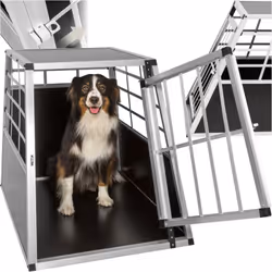 Description générale Protégez votre fidèle ami à l'intérieur de votre véhicule grâce à cette cage de transport amovible pour  ...