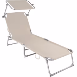 TecTake 400656, Beige, Polyester, Acier, 6 kg