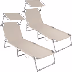 TecTake 400691, Beige, Polyester, Acier, 6 kg