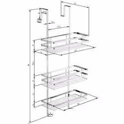 TecTake 400714 panier et rangement de douche