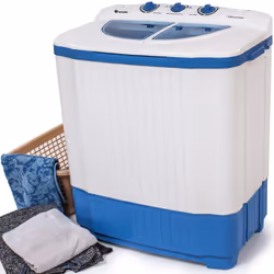 TecTake 400777 Pose libre Bleu, Blanc