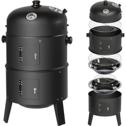 Barbecue vertical 3 en 1 fumoir -