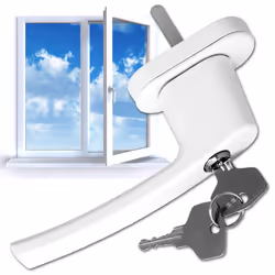 TecTake 400897 poignée et fermeture de porte Blanc
