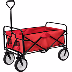 Description générale Ce chariot de jardin pliable est l'outil indispensable pour transporter vos courses, réaliser des travau ...