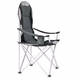 TecTake 401050 chaise de camping Gris