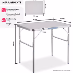 TecTake 401066 table de camping Gris - Vue supplémentaire 6