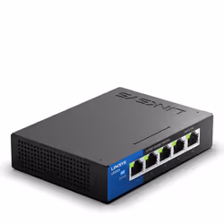 Linksys Switch 5 ports Gigabit Business à poser sur bureau (LGS105), Non-géré, L2, Gigabit Ethernet (10/100/1000), Montage mu ...