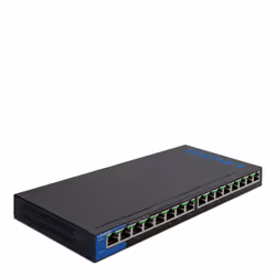 Linksys Commutateur Gigabit PoE de bureau à 16 ports (LGS116P), Non-géré, L2, Gigabit Ethernet (10/100/1000), Connexion Ether ...