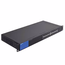 Linksys Commutateur Gigabit PoE de bureau à 24 ports (LGS124P), Non-géré, L2, Gigabit Ethernet (10/100/1000), Connexion Ether ...