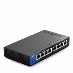 Linksys Switch 8 ports Gigabit Business à poser sur bureau (LGS108), Non-géré, L2, Gigabit Ethernet (10/100/1000), Montage mu ...