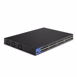 Linksys Switch réseau Gigabit PoE+ à 48 ports, 740 W, avec emplacements pour 4 ports 10 G Uplink SFP+, Géré, L3, Gigabit Ethe ...