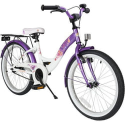 Vélo pour enfants - BIKESTAR - 20 pouces - Lilas Blanc - Réglable - Freins à rétropédalage