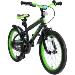 BIKESTAR BI-18-CM-02-BKGN vélo et accessoire 18" Acier Noir, Vert