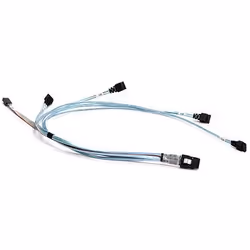 Supermicro CBL-0188L, 0,64 m, SATA 7-pin, SAS, Mâle/Mâle, Transparent