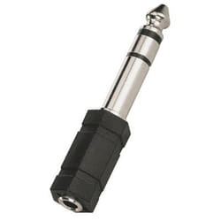 Monacor HA-37 changeur de genre de câble 6.3mm 3,5mm Noir