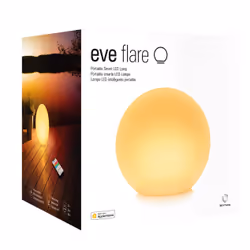 Eve Flare Thread, Lampe de table intelligente, Bluetooth, Blanc, Variable, 90 lm, 0 - 80%