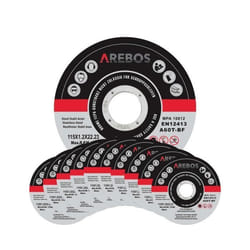 AREBOS 50x 115 mm Meule à tronçonner  Fer Métal Acier Inox Aluminium (115 x 10 x 222 mm)  Disques à tronçonner
