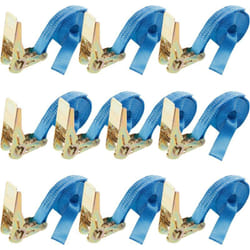 Arebos - 10 x Sangle d'Arrimage Sangle à Cliquet Sangles pour Transport Moto 4m x 25mm 800 daN en Une Partie