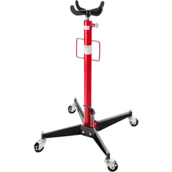 Arebos - Vérin de fosse hydraulique Acier - 500 kg - Rouge et Noir - Réglable en hauteur de 105 à 185 cm - Avec 4 Roulettes