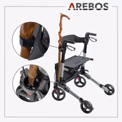 Arebos 4260199756577 déambulateur et marcheur Noir - Vue supplémentaire 6