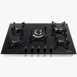 Arebos AR-HE-GH70CM Noir Intégré 70 cm Gaz 5 zone(s)