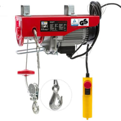 Arebos - Treuil Palan électrique 200/400 kg 1000W Treuil Palan à Chaine à Levier Treuil palan à Ascenseur levage