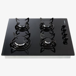 Arebos AR-HE-GH63 Noir Comptoir 63 cm Gaz 4 zone(s)