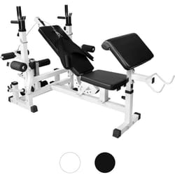 Gorilla Sports 100115-00022-0001 banc de musculation Noir, Blanc