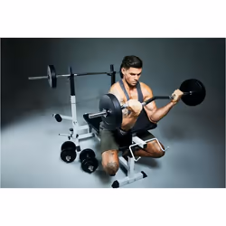 Gorilla Sports 100115-00022-0001 banc de musculation Noir, Blanc - Vue supplémentaire 12