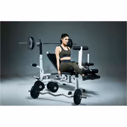 Gorilla Sports 100115-00022-0001 banc de musculation Noir, Blanc - Vue supplémentaire 13