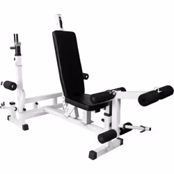 Gorilla Sports 100115-00022-0001 banc de musculation Noir, Blanc