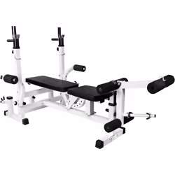 Gorilla Sports 100115-00022-0001 banc de musculation Noir, Blanc