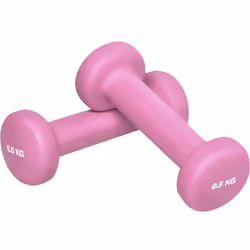 Gorilla Sports 100530-00037-0093, Haltère au poids fixe, Fonte, Vinyl, 1 kg, 2 pièce(s)