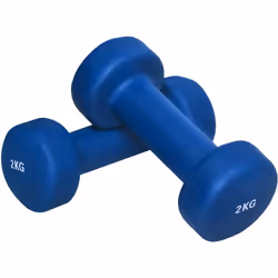 Gorilla Sports 100530-00041-0097, Haltère au poids fixe, Fonte, Vinyl, 4 kg, 2 pièce(s)