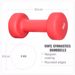 Gorilla Sports 100530-00038-0099 haltère Haltère au poids fixe 6 kg 2 pièce(s)