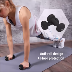 Gorilla Sports 100530-00019-0102 haltère Haltère au poids fixe 10 kg 2 pièce(s)
