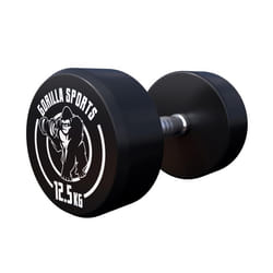 Gorilla Sports 100532-00049-0018 haltère Haltère au poids fixe 12,5 kg