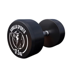 Gorilla Sports 100532-00049-0023 haltère Haltère au poids fixe 17,5 kg