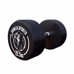 Gorilla Sports 100532-00049-0026, Haltère au poids fixe, Fonte, 22,5 kg